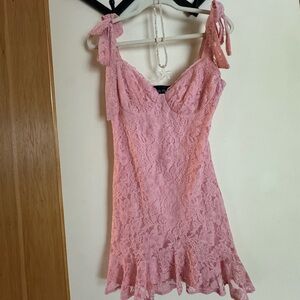 Angel Biba Blush Lace Dress